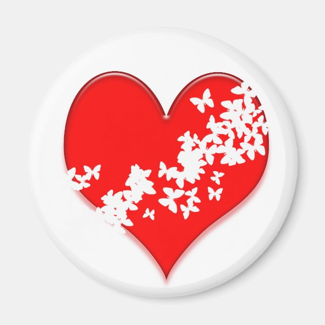 Imán Corazón de mariposa (Frente)