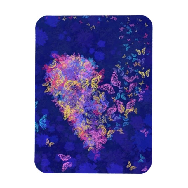 Imán Corazón de mariposa - Amor (Vertical)