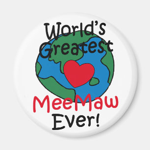 Imán Corazón de MeeMaw más grande del mundo