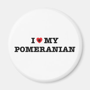 Imán Corazón de mi Pomerania