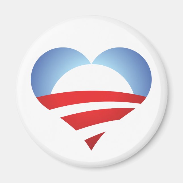 Imán Corazón de Obama (Frente)