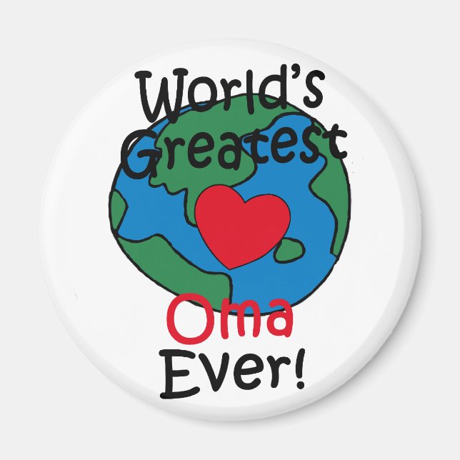 Imán Corazón de Oma más grande del mundo (Frente)