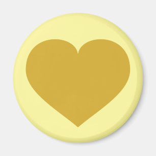 Imán Corazón de oro sólido