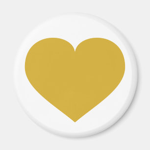 Imán Corazón de oro sólido
