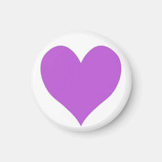 Imán Corazón de orquídeas medio medio lindo (Frente)