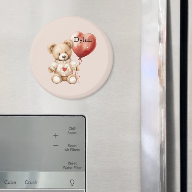 Imán Corazón de osito de peluche dulce (In situ (nevera))