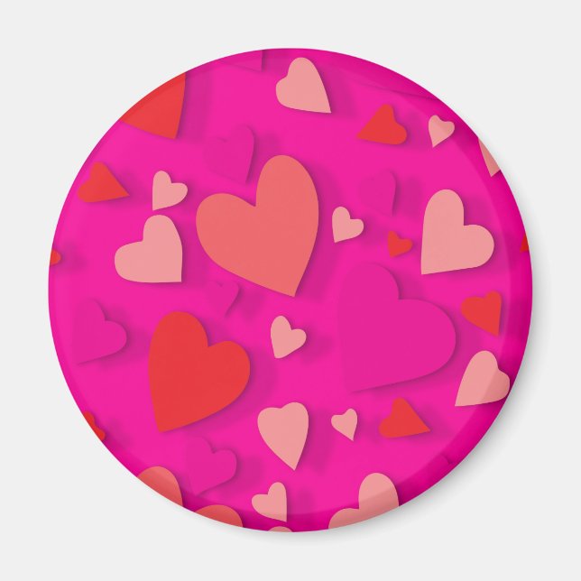 Imán Corazón de papel decorativo 2 (Frente)