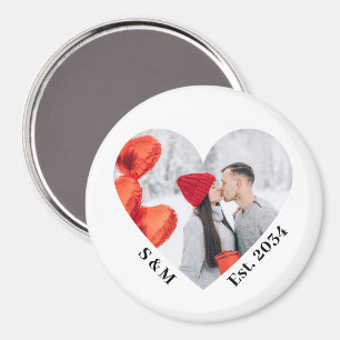 Imán Corazón de pareja personalizado