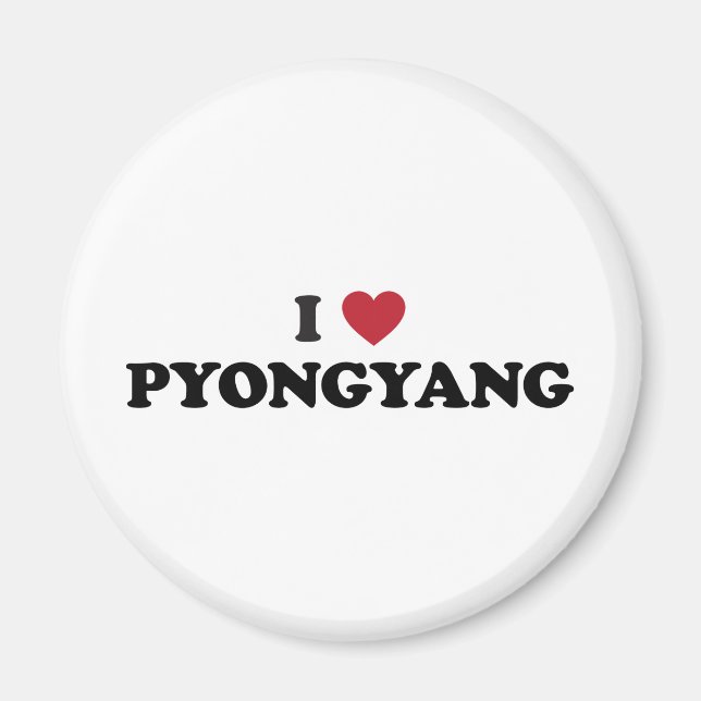 Imán Corazón de Pyongyang Corea del Norte (Frente)