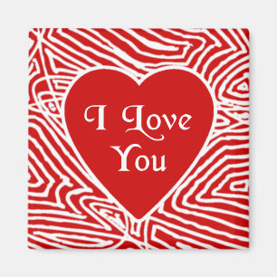 Imán Corazón de Scribbleprint te amo