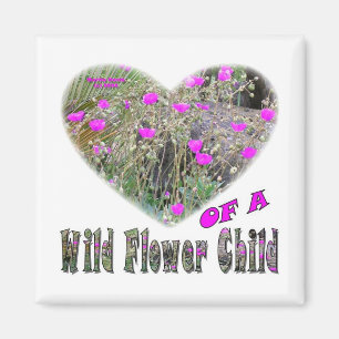 Imán Corazón de un niño de Flor Silvestre