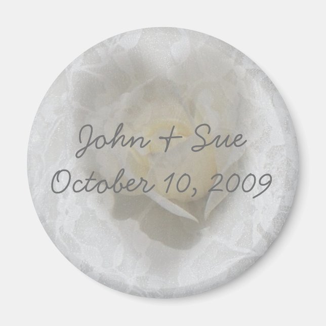 Imán Corazón de un Rosa (Frente)