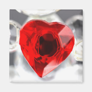 Imán Corazón del amor hecho del vidrio