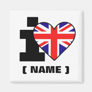 Imán Corazón del personalizable I (nombre)