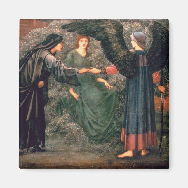 Imán Corazón del Rosa (Frente)