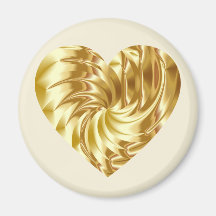 Corazón dorado (Forma de oro del amor)