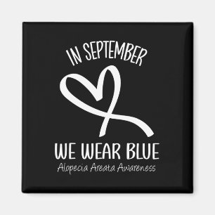 Imán Corazón En Septiembre Usamos Alopecia Azul Areata