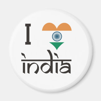 Imán "Corazón" India - Amo India