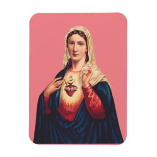 Imán Corazón Inmaculado de la Virgen María
