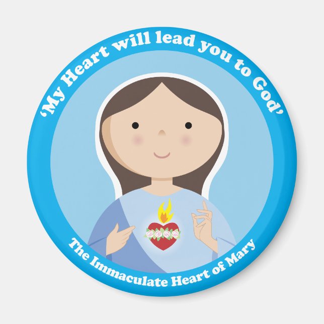 Imán Corazón inmaculado de María (Frente)