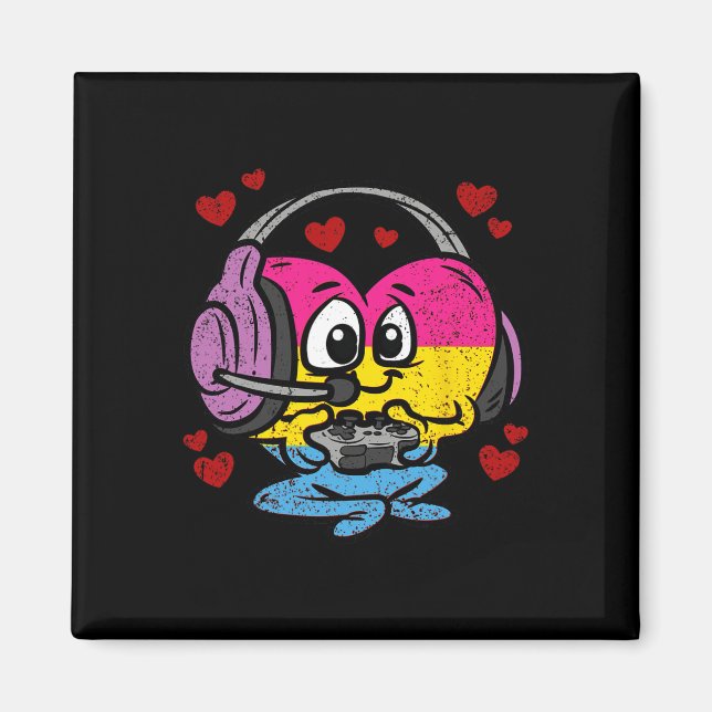 Imán Corazón manual Orgullo Lgbt-q Juegos retro Video-j (Frente)