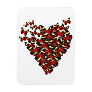 Imán Corazón mariposa