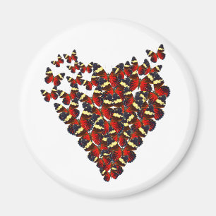 Imán Corazón mariposa