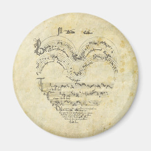 Imán Corazón medieval del manuscrito