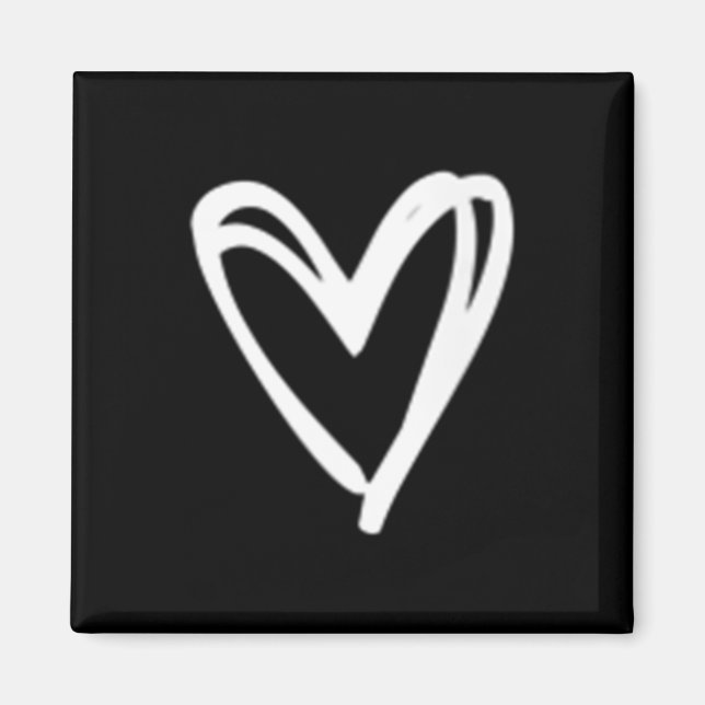 Imán Corazón Minimalista para mujeres (Frente)