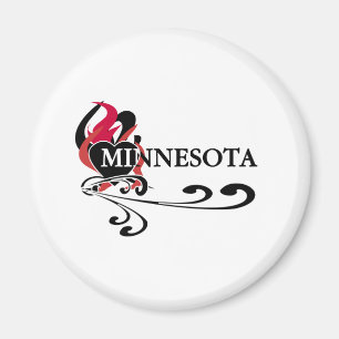 Imán Corazón Minnesota del fuego