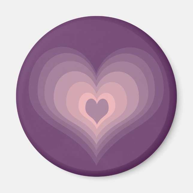 Imán Corazón morado (Frente)