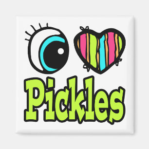 Imán Corazón Ojo Brillante Me Encantan Las Pickles