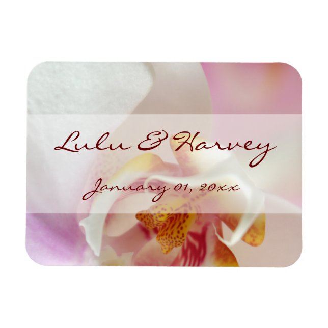 Imán Corazón Orquídea (Horizontal)