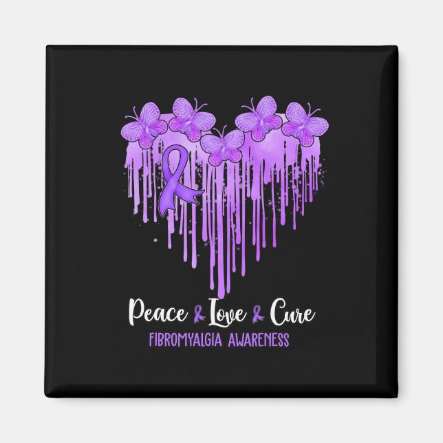 Imán Corazón Paz Amor Cura Fibromialgia Conciencia (Frente)
