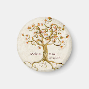 Imán Corazón personalizado Antiqued raíces de los