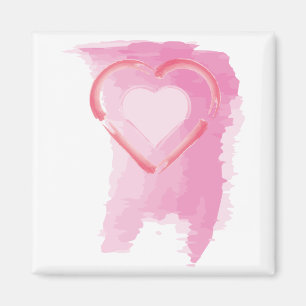 Imán Corazón pintado