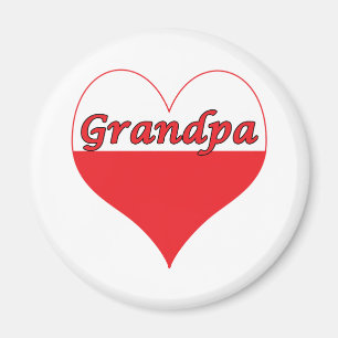 Imán Corazón polaco del abuelo