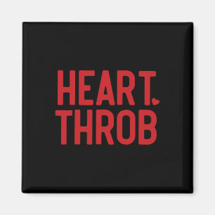 Imán Corazón Retro Valentine Throb Niño Valentines