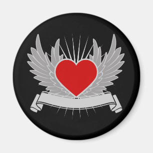 Imán Corazón rojo