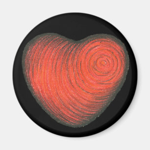 Imán Corazón rojo