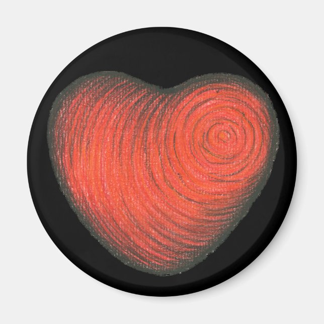 Imán Corazón Rojo (Frente)