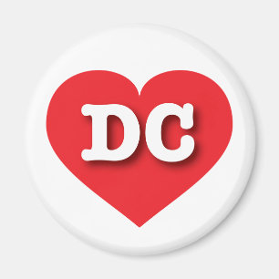 Imán Corazón Rojo DC - Amo DC