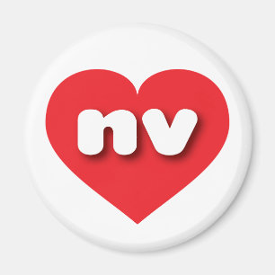Imán Corazón rojo de Nevada - Amo Nv