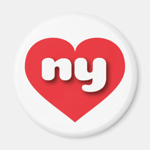 Imán Corazón rojo de Nueva York - Amo