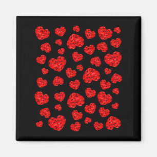 Imán Corazón Rojo de San Valentín 