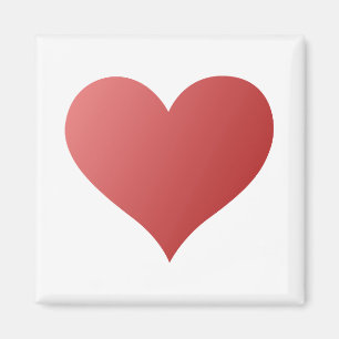 Imán Corazón rojo del amor de la pendiente