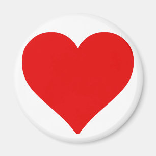 Imán Corazón Rojo Forma Amor Clásico Minimalismo Simple
