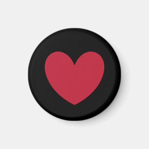 Imán Corazón rojo sobre negro