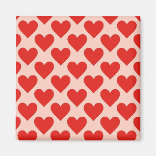 Imán Corazón rojo tradicional del día de San Valentín