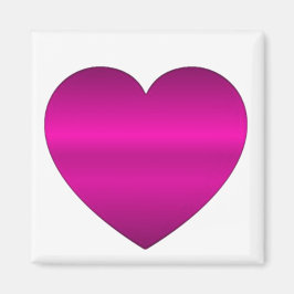 Imán Corazón Rosa Brillante